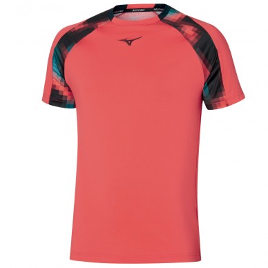 Mizuno Tennis Shadow Tee rotes T-Shirt