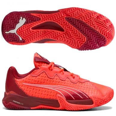 Puma Nova Elite Padelschuhe dark red crimsont 2025