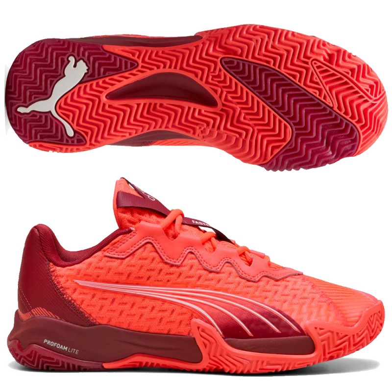 Puma Nova Elite Padelschuhe dark red crimsont 2025