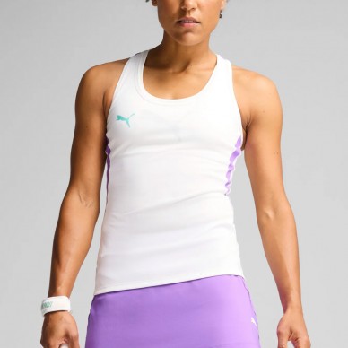 Puma Individual Padel Tank-Shirt weiß lila