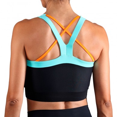 Endless Top Crop schwarz blau T-Shirt