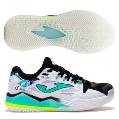 Joma Spin Men Padelschuhe 2542 white turquoise 2025