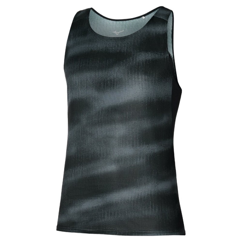 Mizuno Dryaeroflow Graphic Tank T-Shirt schwarz