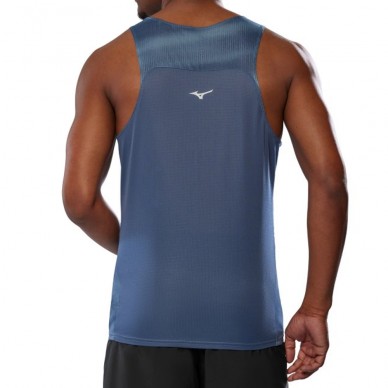 Mizuno Dryaeroflow Graphic Tank T-Shirt blau