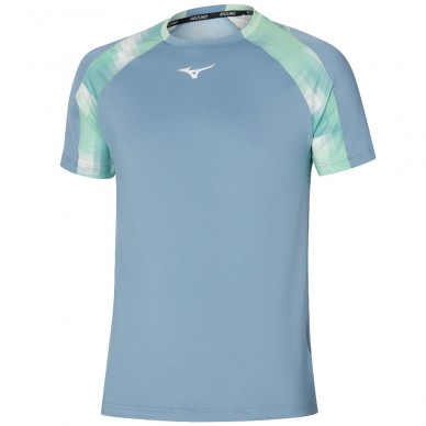 Mizuno Tennis Shadow TEE blau T-Shirt