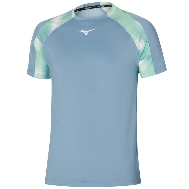 Mizuno Tennis Shadow TEE blau T-Shirt