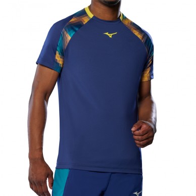 Mizuno Tennis Shadow TEE hellblaues T-Shirt