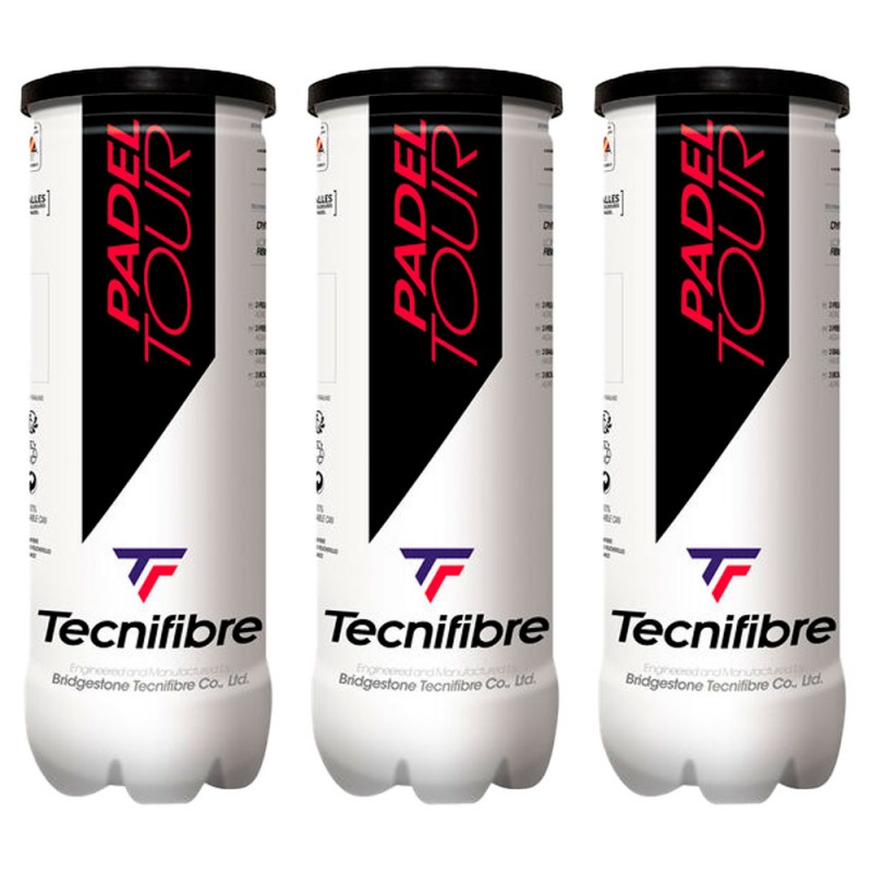Pack 3 Dosen Bälle Tecnifibre Padel Tour