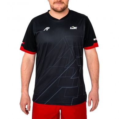 Lok Pikes A1Padel schwarzes T-Shirt