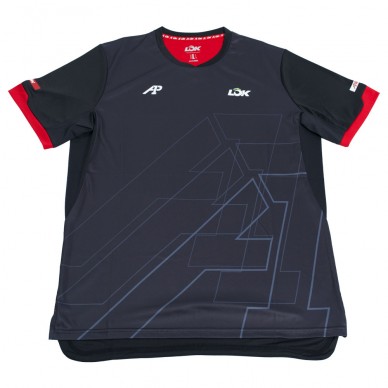 Lok Pikes A1Padel schwarzes T-Shirt