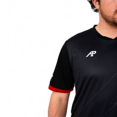 Lok Pikes A1Padel schwarzes T-Shirt