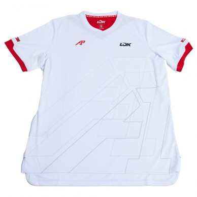 Lok Pikes A1Padel weißes T-Shirt