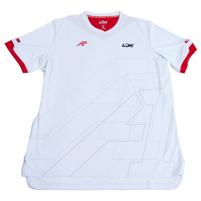 Lok Pikes A1Padel weißes T-Shirt