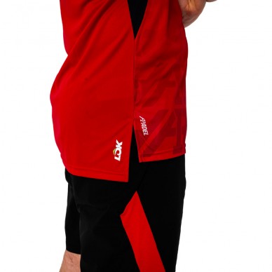 Lok Hood A1Padel rotes T-Shirt