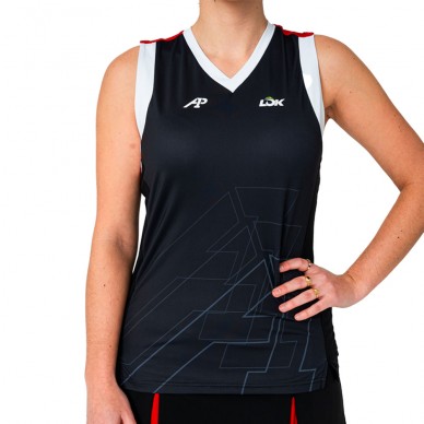 Lok Wasatch A1Padel schwarzes T-Shirt