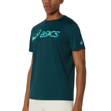 Asics Match Seasonal Graphic TEE grün T-Shirt