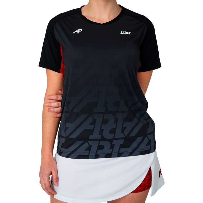 Lok Stanish A1Padel schwarzes T-Shirt