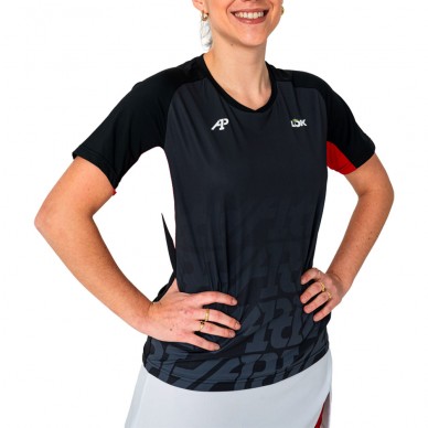 Lok Stanish A1Padel schwarzes T-Shirt
