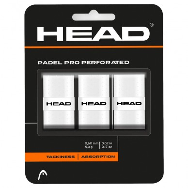 Overgrips Head Padel Pro Perforiert 3er-Pack Weiß