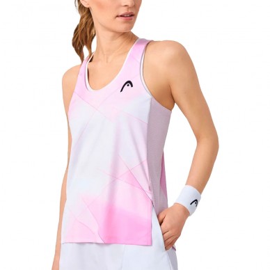 Head Spirit Tank Top bedrucktes rosa T-Shirt