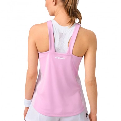 Head Spirit Tank Top bedrucktes rosa T-Shirt