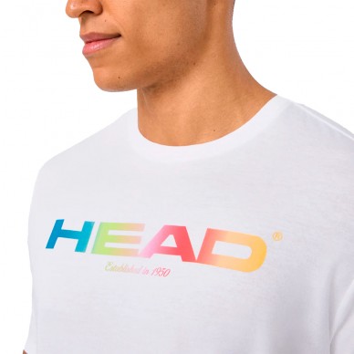 Head T-shirt Rainbow weißes