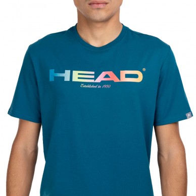 Head T-shirt Rainbow Türkisgrün