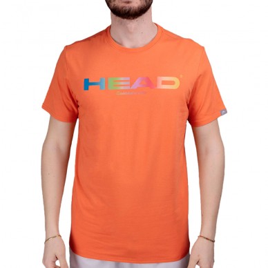 Head T-shirt Rainbow orange