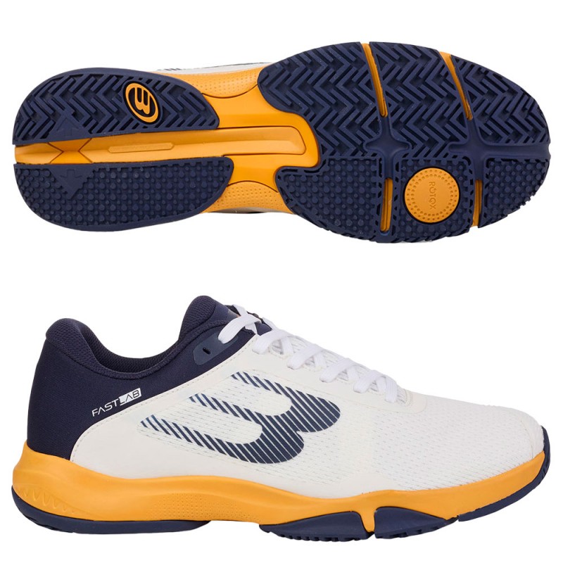 Bullpadel padelschuhe Hybrid Fly 25I weiße orange 2025