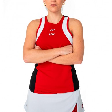 Lok Elk A1Padel T-Shirt rot weiß schwarz
