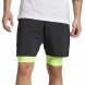Adidas Club 2IN1 schwarz gelb Short