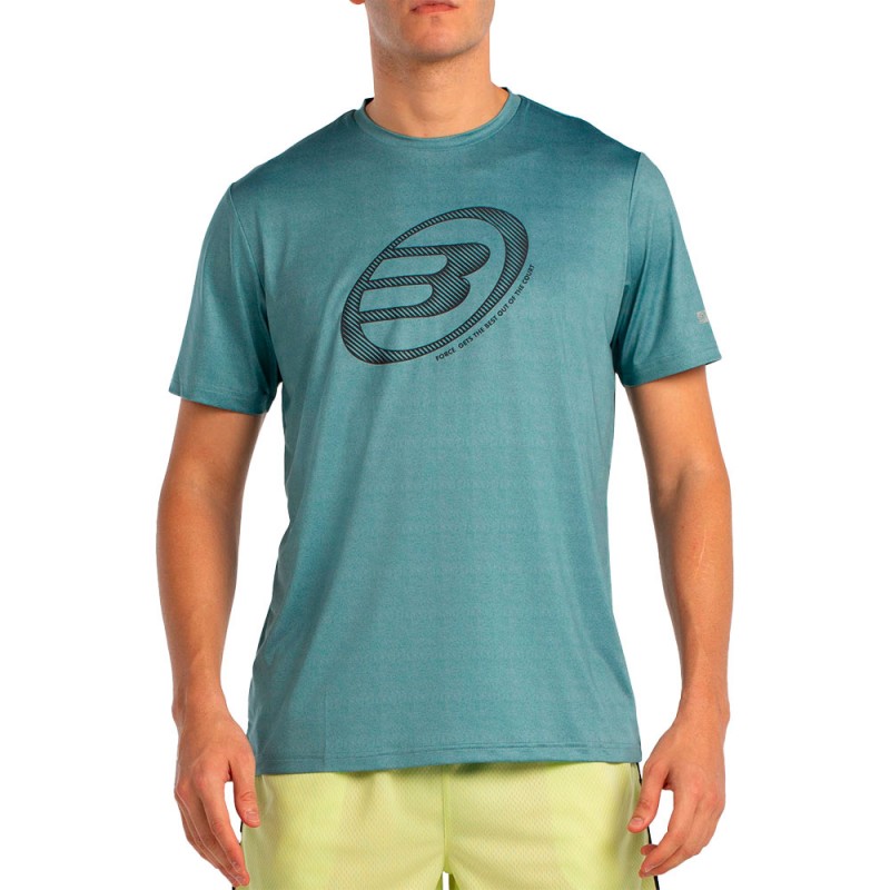 Bullpadel T-Shirt Lande blaugrün meliert