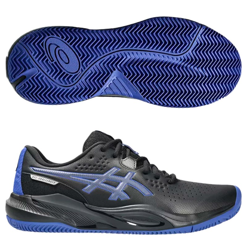 Asics Padelschuhe Gel Challenger 15 Clay schwarz dunkel kobalt 2025