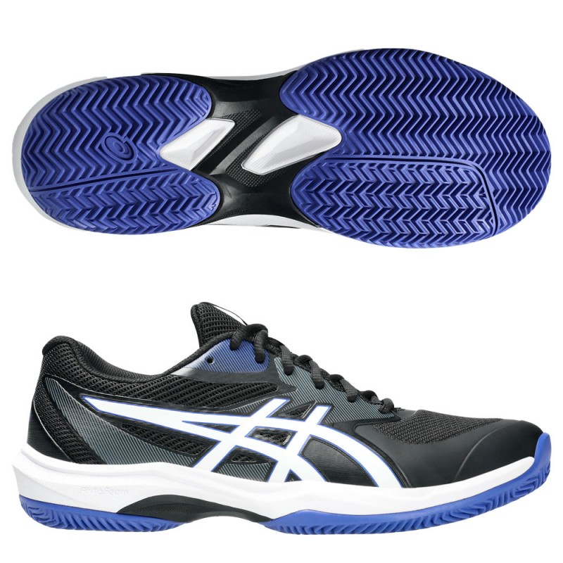 Asics Padelschuhe Game FF Clay Schwarz Weiß 2025