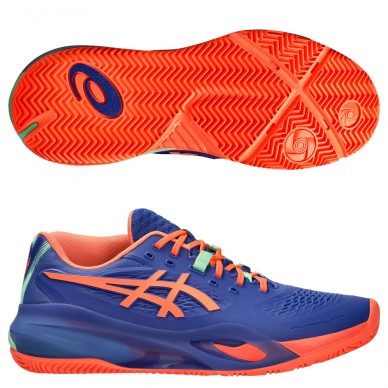 Asics Padelschuhe Gel Resolution X Padel dark cobalt vivid coral 2025