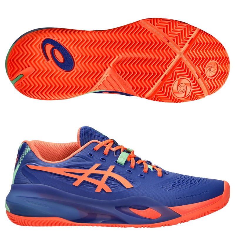Asics Padelschuhe Gel Resolution X Padel dark cobalt vivid coral 2025