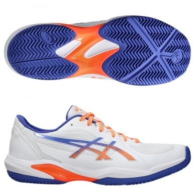 Asics Padelschuhe Solution Swift FF2 Padel white dark cobalt 2025