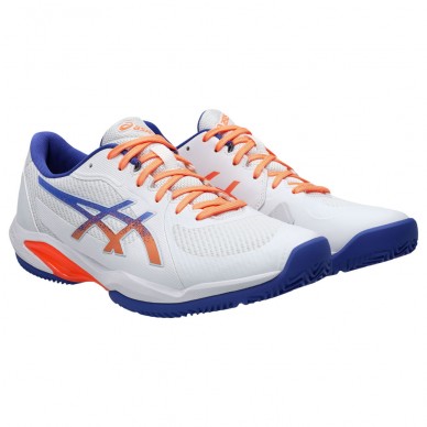 Asics Padelschuhe Solution Swift FF2 Padel white dark cobalt 2025