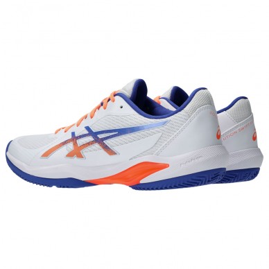 Asics Padelschuhe Solution Swift FF2 Padel white dark cobalt 2025