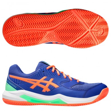 Asics Padelschuhe Gel Dedicate 8 Padel Dark Cobalt Vivid Coral 2025