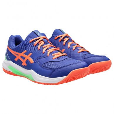 Asics Padelschuhe Gel Dedicate 8 Padel Dark Cobalt Vivid Coral 2025