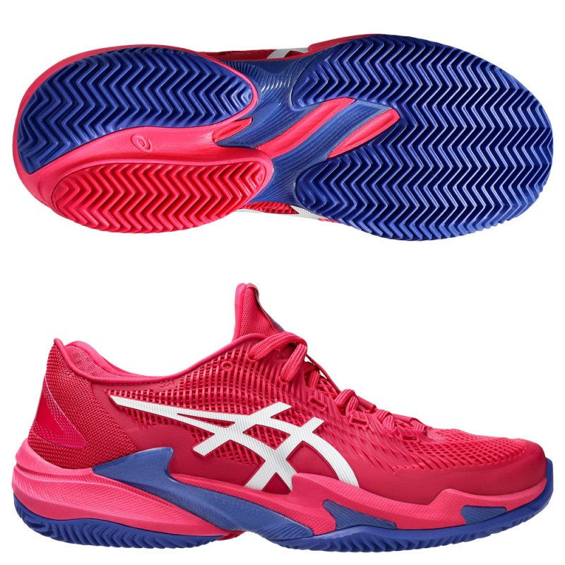 Asics Padelschuhe Court FF3 Clay bright rose white 2025