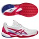 Asics Padelschuhe Solution Speed FF3 Clay white bright rose 2025