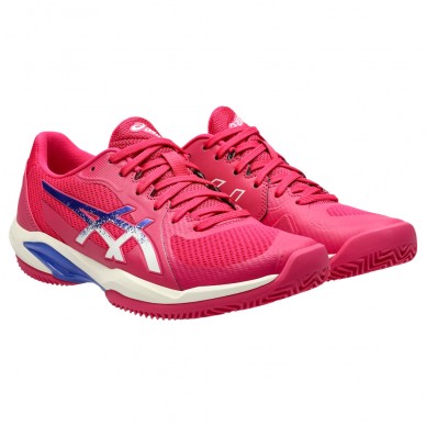 Asics Padelschuhe Solution Swift FF2 Clay bright rose dark cobalt 2025