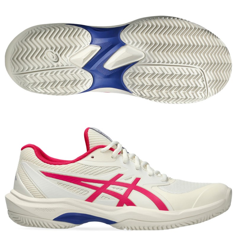 Asics Padelschuhe Game FF Clay cream bright rose 2025