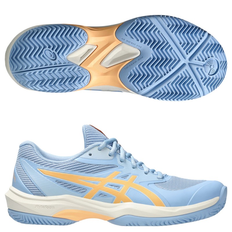Asics Padelschuhe Game FF Padel stone wash orange glow 2025