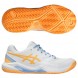 Asics Padelschuhe Gel Dedicate 8 Padel white orange glow 2025