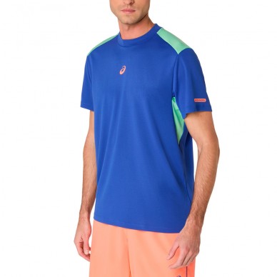 Asics Padel Court SS Top blau T-shirt