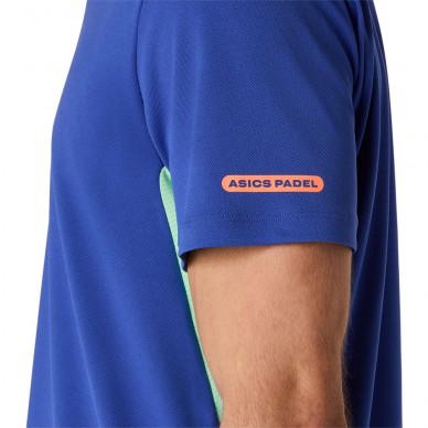 Asics Padel Court SS Top blau T-shirt