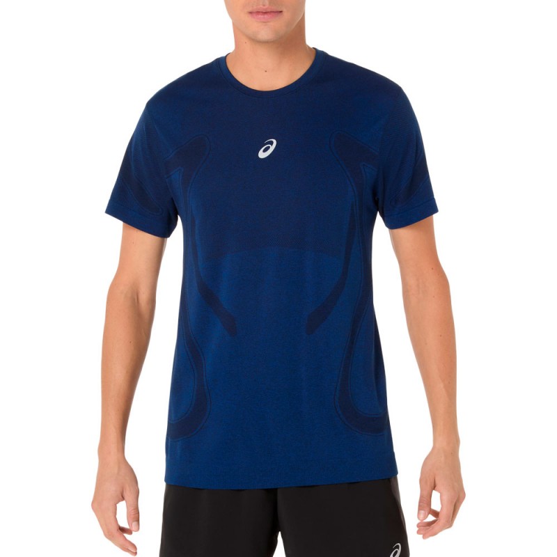 Asics Seamless SS Top blau T-shirt